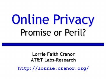 Lorrie Faith Cranor AT