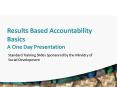 Results Based Accountability Basics A One Day Presentation PowerPoint PPT Presentation