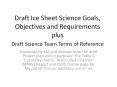 Draft Ice Sheet Science Goals, Objectives and Requirements plus Draft Science Team Terms of Reference PowerPoint PPT Presentation