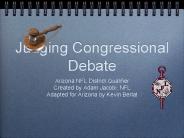 Judging Congressional Debate