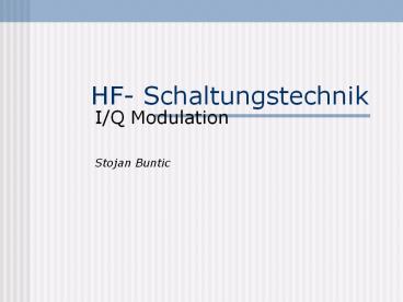 HF- Schaltungstechnik