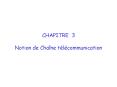 CHAPITRE 3 PowerPoint PPT Presentation