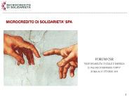 MICROCREDITO DI SOLIDARIETA