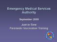 Emergency Medical Services Authority September 2009 PowerPoint PPT Presentation
