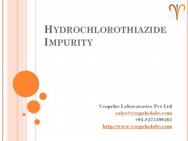 Hydrochlorothiazide Impurity