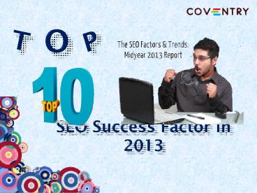 Best SEO Factor for webmasters in 2013