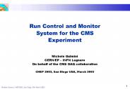 Run Control and Monitor