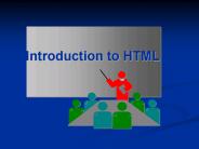 Introduction to HTML