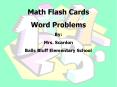 Math Flash Cards PowerPoint PPT Presentation