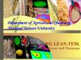 Department of Agricultural Chemistry, PowerPoint PPT Presentation
