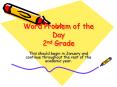 Word Problem of the Day 2nd Grade PowerPoint PPT Presentation