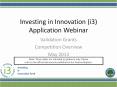 Investing in Innovation (i3) Application Webinar PowerPoint PPT Presentation