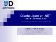 Cliente Ligero en .NET Tema 5  PowerPoint PPT Presentation