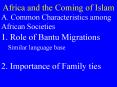 Africa and the Coming of Islam PowerPoint PPT Presentation