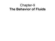 Chapter-9  The Behavior of Fluids