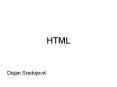 HTML PowerPoint PPT Presentation