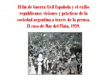 El fin de Guerra Civil Espa