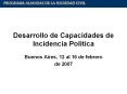 Desarrollo de Capacidades de Incidencia Pol PowerPoint PPT Presentation