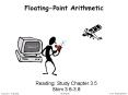 Floating-Point Arithmetic PowerPoint PPT Presentation