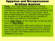 Egyptian and Mesopotamian Artifact Activity