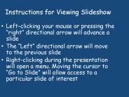 Instructions for Viewing Slideshow