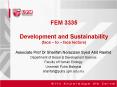 FEM 3335 Development and Sustainability (face  PowerPoint PPT Presentation