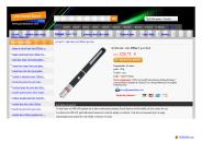 stylo laser vert 400mw pas cher