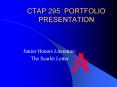 CTAP 295: PORTFOLIO PRESENTATION PowerPoint PPT Presentation