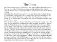 The Firm PowerPoint PPT Presentation