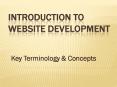 Introduction to Website Development PowerPoint PPT Presentation