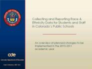 Collecting and Reporting Race