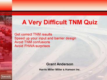 A Very Difficult TNM Quiz