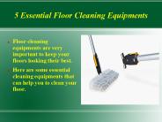 5 Essential Floor Cleaning Equipments