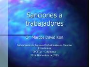 Sanciones a trabajadores