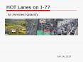 HOT Lanes on I-77 PowerPoint PPT Presentation