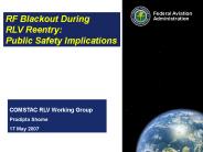 RF Blackout During