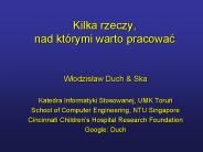 Kilka rzeczy, nad kt