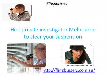 Investigator Melbourne