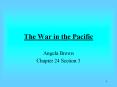 The War in the Pacific PowerPoint PPT Presentation