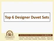 Top 6 Designer Duvet Sets