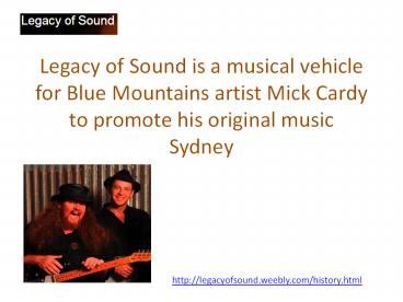 Legacy of sound sydney