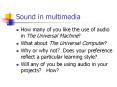 Sound in multimedia PowerPoint PPT Presentation