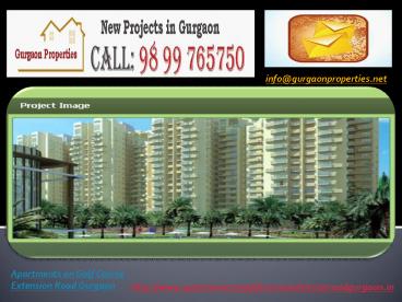 Apartments on Golf Course Extension Road Gurgaon