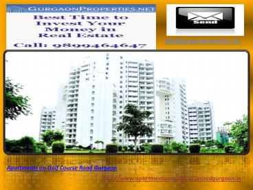 Apartments on Golf Course Road Gurgaon