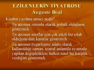 EZILENLERIN TIYATROSU Augusto Boal