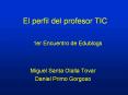 El perfil del profesor TIC PowerPoint PPT Presentation