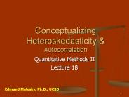 Conceptualizing Heteroskedasticity