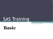 SAS Training