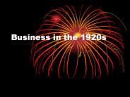 Business in the 1920s