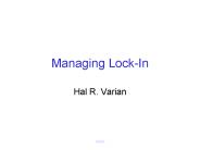 Managing Lock-In